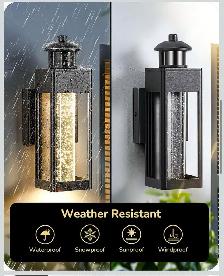 EDISHINE Motion Sensor LED Outdoor Wall Light – Black - Photo 7