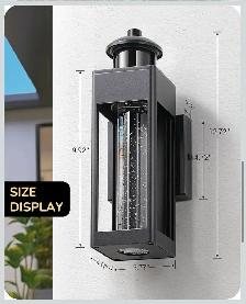 EDISHINE Motion Sensor LED Outdoor Wall Light – Black - Photo 8