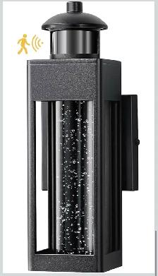 EDISHINE Motion Sensor LED Outdoor Wall Light – Black - Photo 9