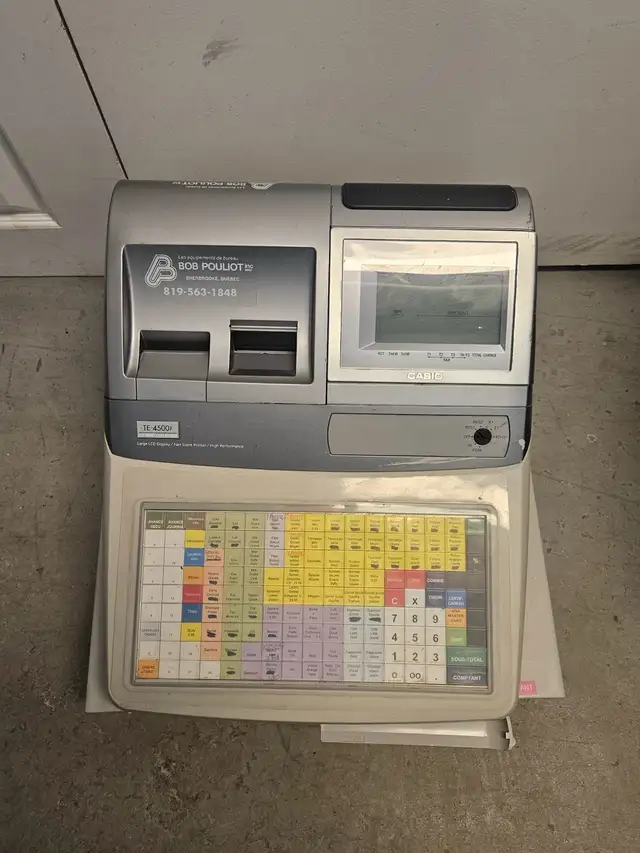 Casio TE-4500F cash register