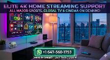 Elite 4K Home Streaming Support – All Major Sports & Global TV