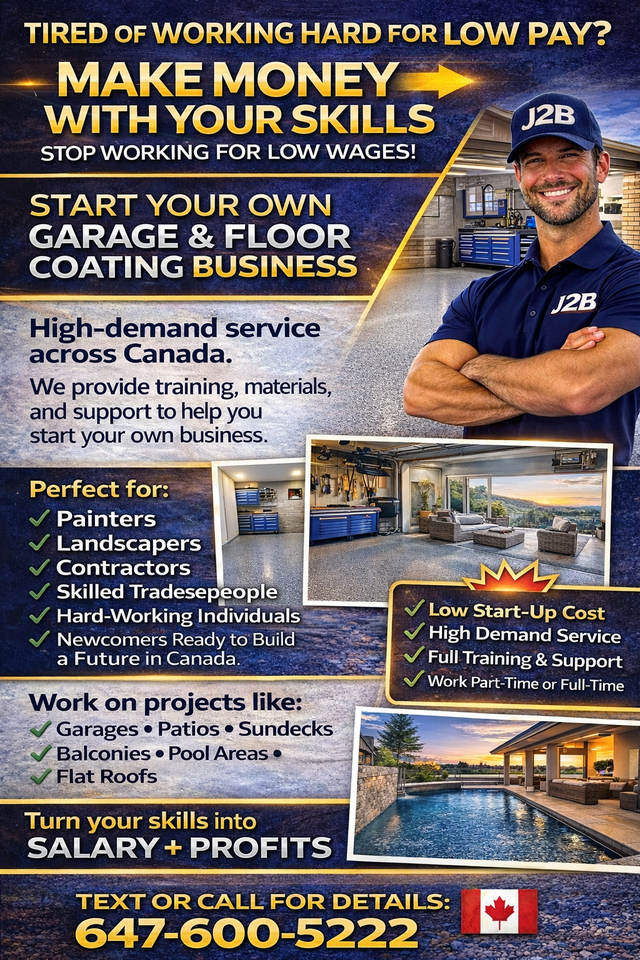 GARAGE FLOOR COATING TRAINING — START YOUR OWN SERVICE BUSINESS