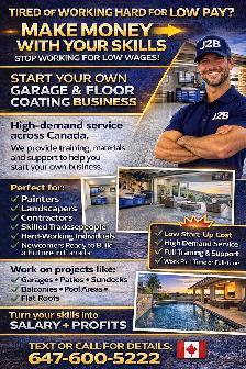 GARAGE FLOOR COATING TRAINING — START YOUR OWN SERVICE BUSINESS
