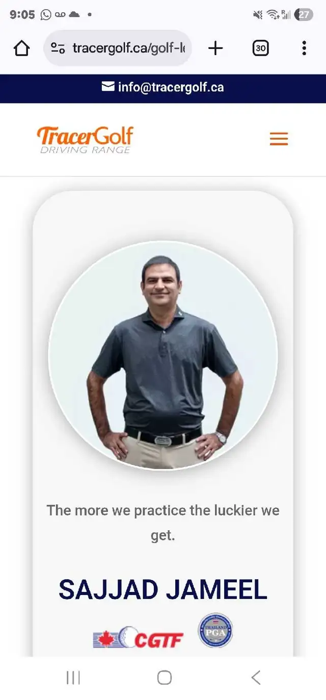 Golf Lesson indoor (Mississauga, Oakville , burlingtion )