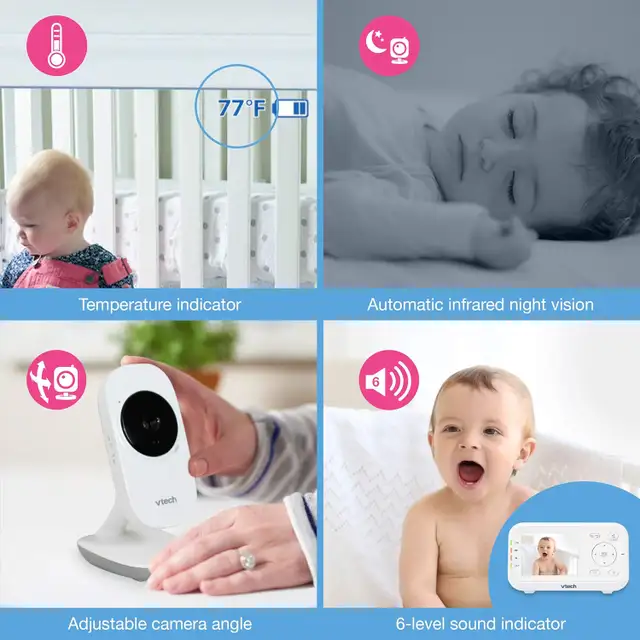 New Vtech 2.8" Baby Monitor and 2 Cameras For Sale - Photo 3