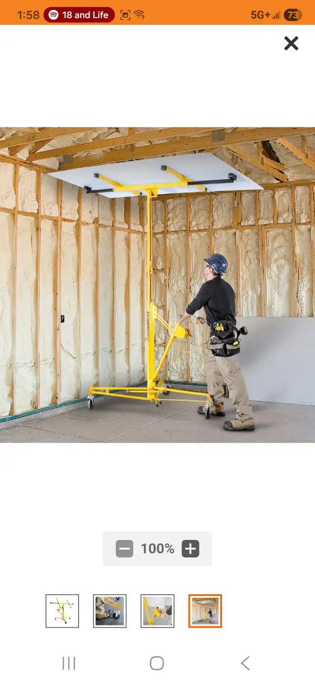 Metaltech Jobsite Series Drywall Hoist Comes Apart In 3 Parts - Photo 2