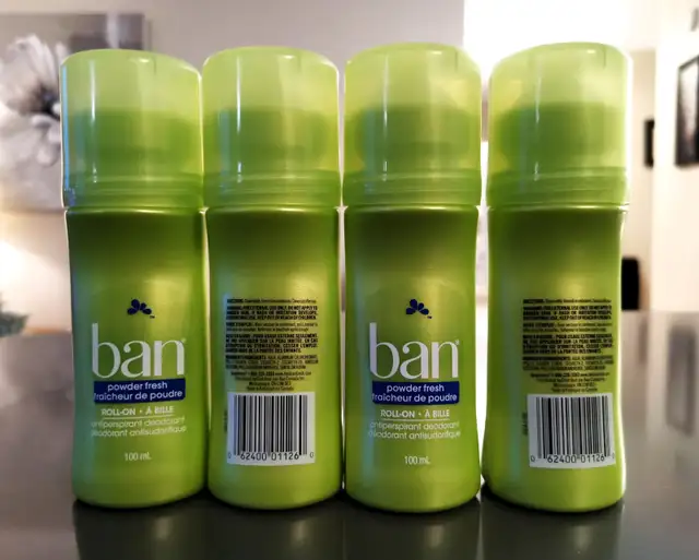 Brand new ban brand roll-on antiperspirant deodorant(100mlbottle