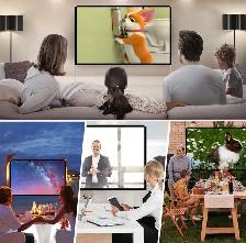100" Portable Projector Screen with Stand - Photo 3