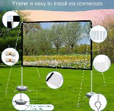 100" Portable Projector Screen with Stand - Photo 5