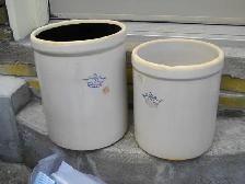 2 AND 3 GAL. STONEWARE CROCK POTS $35 EA.