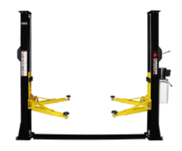 2 Post Bottom Plate Car Lift 9000lb Capacity--Victoria