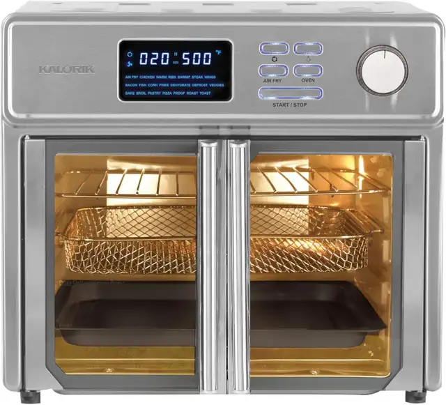 Kalorik MAXX 26 Quart French Door Digital Air Fryer, 10-in-1 - Photo 4