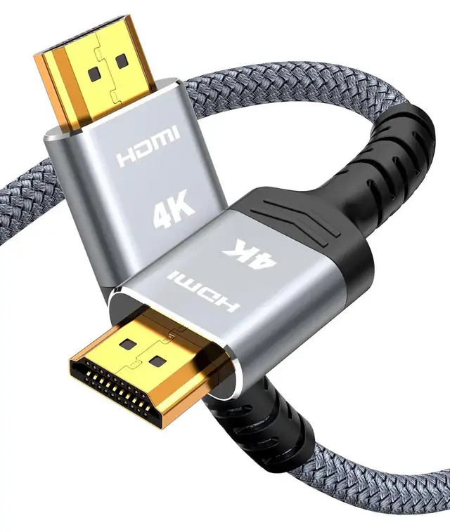Snowkids 4K HDMI Cable – 10 ft High-Speed Braided HDMI Cable