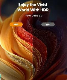 Snowkids 4K HDMI Cable – 10 ft High-Speed Braided HDMI Cable - Photo 4