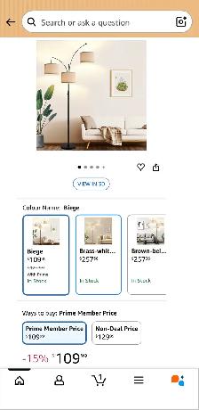 Modern 3-Light Arc Floor Lamp – Matte Black with Linen Shades - Photo 9