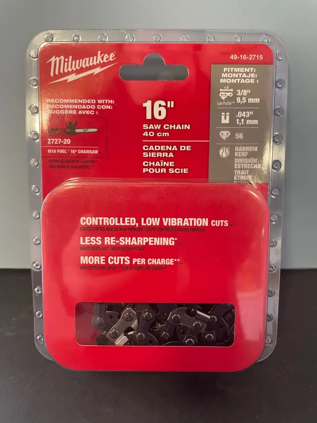 MILWAUKEE 16" SAW CHAIN