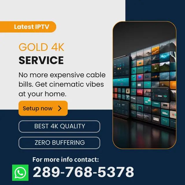 GOLD 4K STABLE TV CONNECTION!
