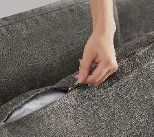 2-Piece Modular Armless Sofa – Linen-Style Upholstered Couch - Photo 6