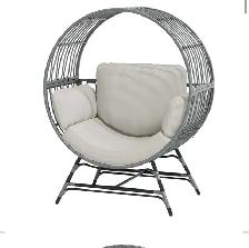 Bifanuo Round Wicker Outdoor Egg Chair - Photo 5