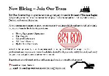 Premier Excavating company Seeking Operators, Laborers, Drivers