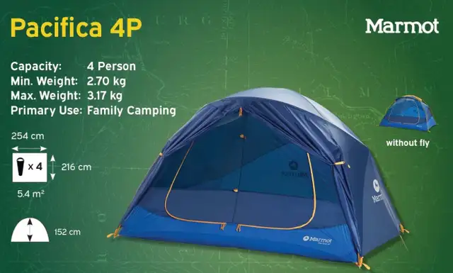 Tent Marmot Pacifica 4 Person - Photo 2