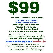 One Page WebSite $99 WordPress