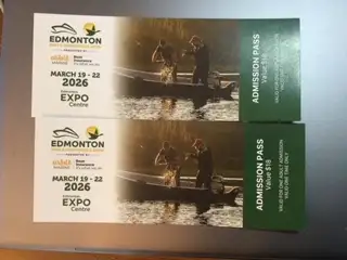 2 tickets to Edmonton Boat & Sportsmen's Show