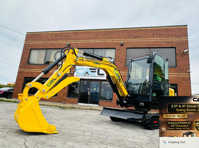 NEW CAEL Diesel Excavators 3.5T & 4T Kubota Engine certified war - Photo 5