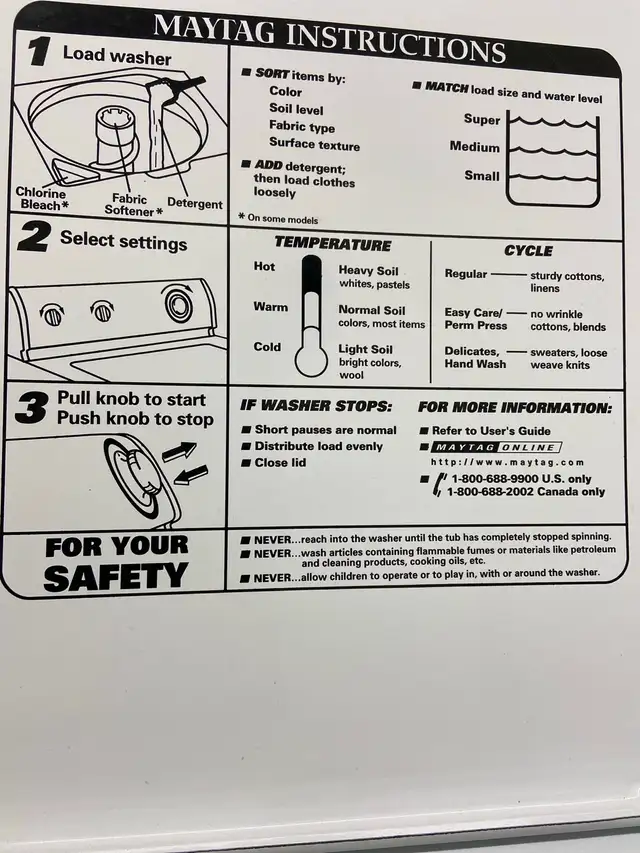 Maytag Washer & Dryer - Photo 6