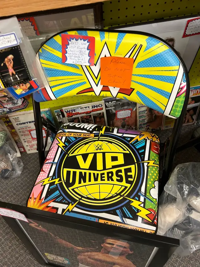 VIP WWE Universe Live RINGSIDE Seat Chair Wrestling Booth 264