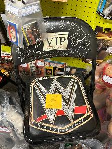 WWE Wrestling RINGSIDE VIP Chair Seat Facsimile Autos Booth 264