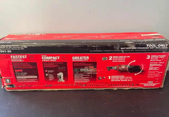 MILWAUKEE 3/8" HIGH SPEED RATCHET 2567-20 - Photo 2