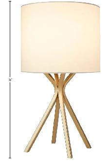 Modern Satin Gold Table Lamp with Linen Shade - Photo 3