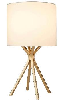 Modern Satin Gold Table Lamp with Linen Shade - Photo 4