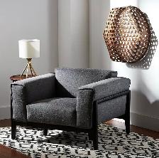 Modern Satin Gold Table Lamp with Linen Shade - Photo 6