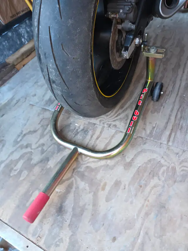 Pit Bull Motorcycle Racing Stand W Adaptors For Swingarm Spools1 - Photo 7