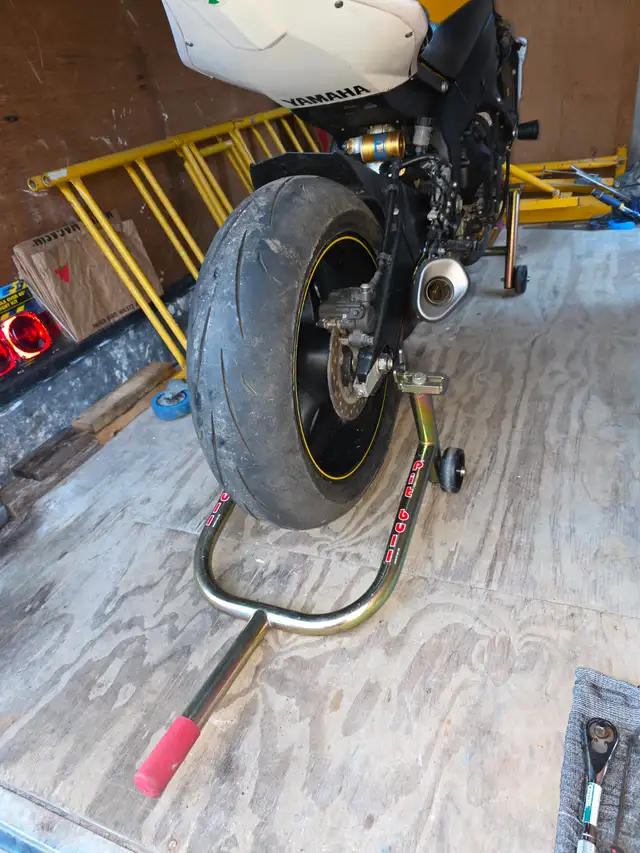 Pit Bull Motorcycle Racing Stand W Adaptors For Swingarm Spools1 - Photo 9