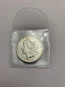 1897 Morgan Silver Dollar Uncirculated Coin No Mint Mark