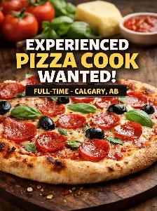 Pizza Maker/Cook Wanted - Start Immediately - Experience Needed