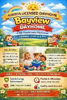 Alberta Licensed Dayhome in Airdrie