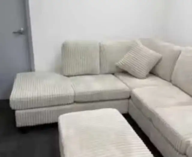 Never used 6seater corduroy sectional sofa