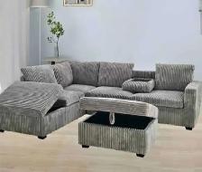 6seater corduroy sectional sofa couch available