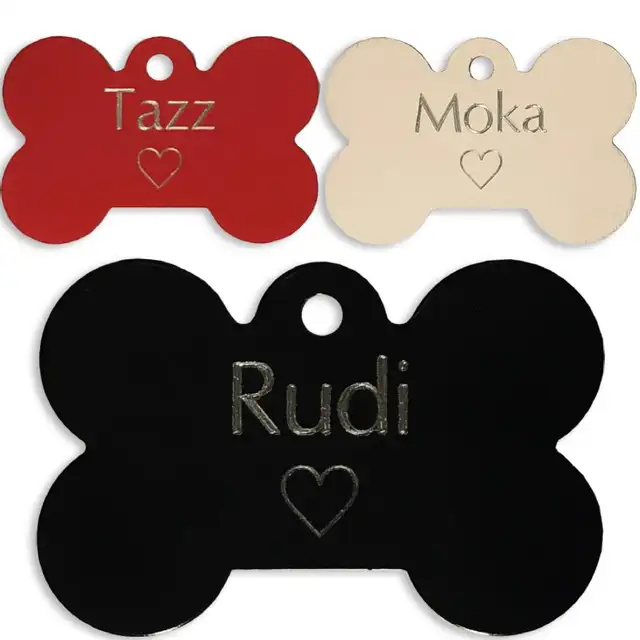 Médaille Gravée pour Chien et Chat avec Collier réfléchissant - Photo 7