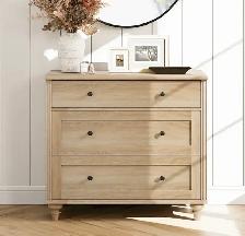 Rustic 3-Drawer Farmhouse Dresser