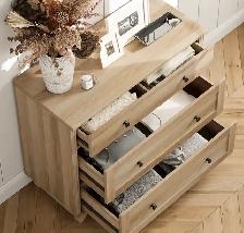 Rustic 3-Drawer Farmhouse Dresser - Photo 2