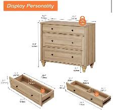 Rustic 3-Drawer Farmhouse Dresser - Photo 4