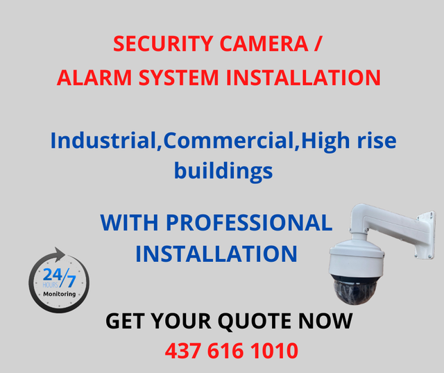 SECURITY CAMERA/ALARM SYSTEM WITH PROFESSIONAL INSTALLATION