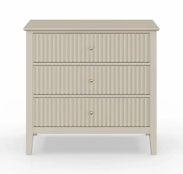 Modern Fluted 3-Drawer Dresser - Photo 6