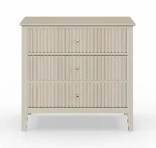 Modern Fluted 3-Drawer Dresser - Photo 6