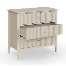 Modern Fluted 3-Drawer Dresser - Photo 7